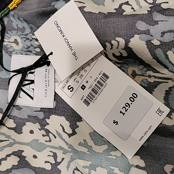 NWT Zara Blogger Fav The Hanoi Beaded Kimono - SZ S - Picture 7 of 8